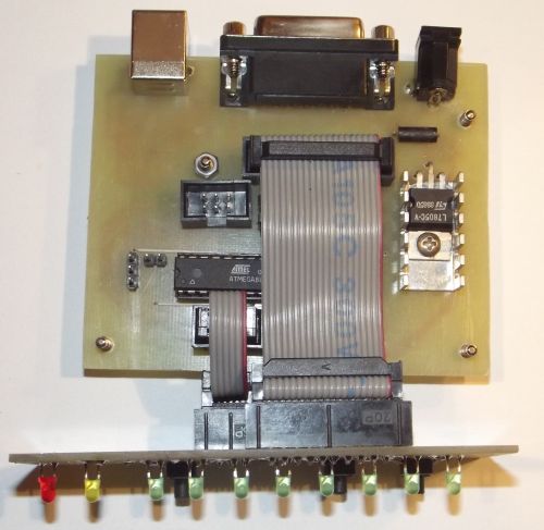 Display and main boards - top view